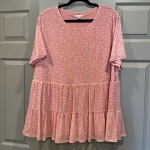 Floral Short Sleeve Blouse